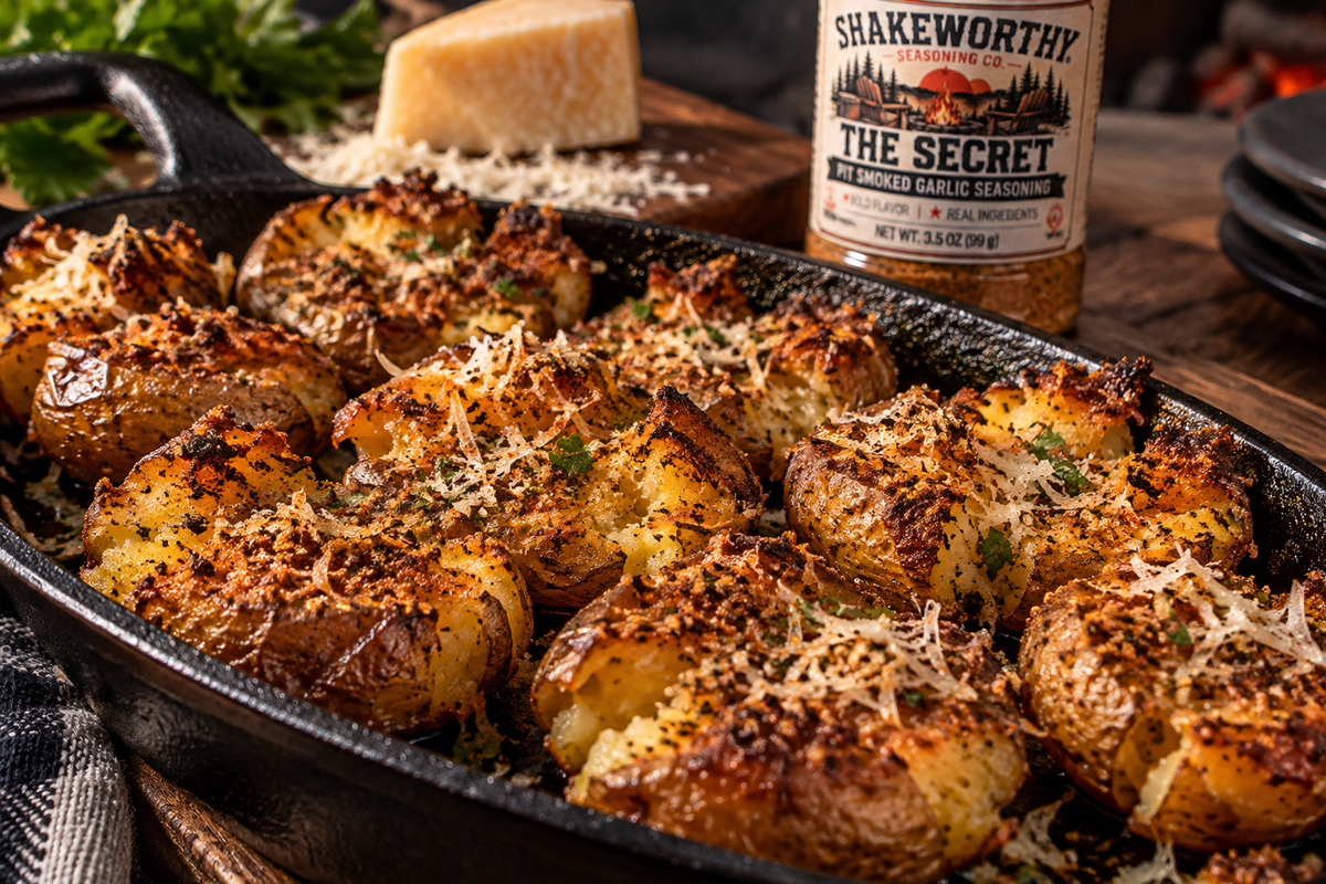 THE SECRET SMASHED POTATOES